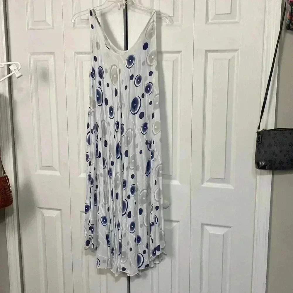 Moda sheer beach cover shift dress size LARGE